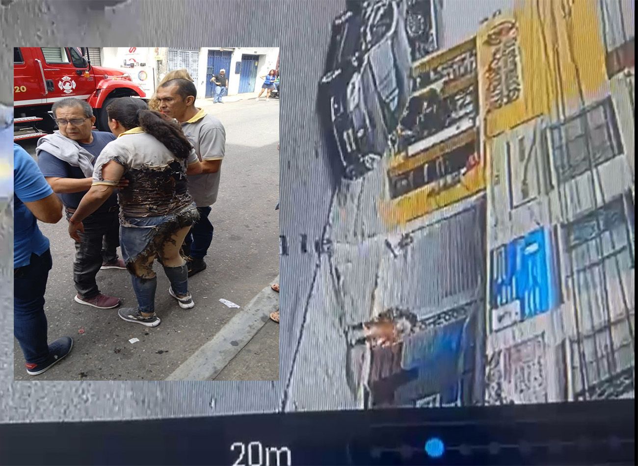 Explosión en pleno centro de Bucaramanga dejó tres heridos