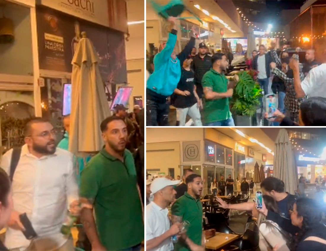 VIDEO. Se armó trifulca con sillas entre seguidores y opositores de un político