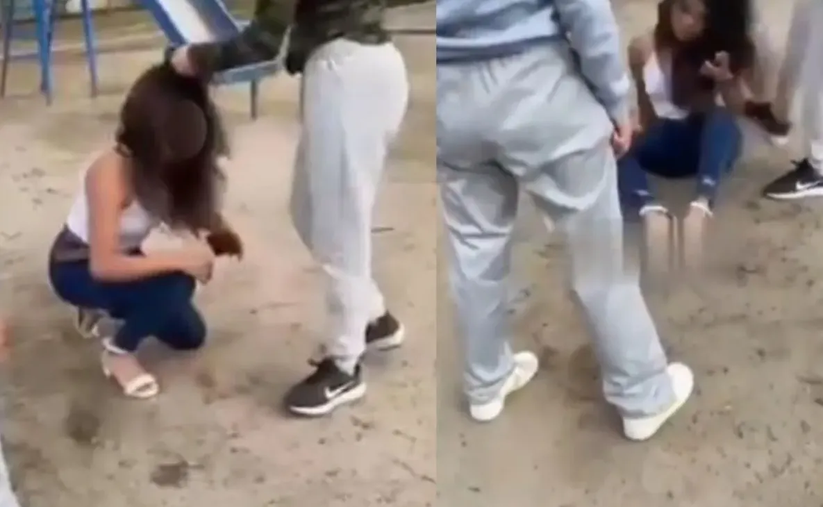 Brutal golpiza entre estudiantes en Puebla