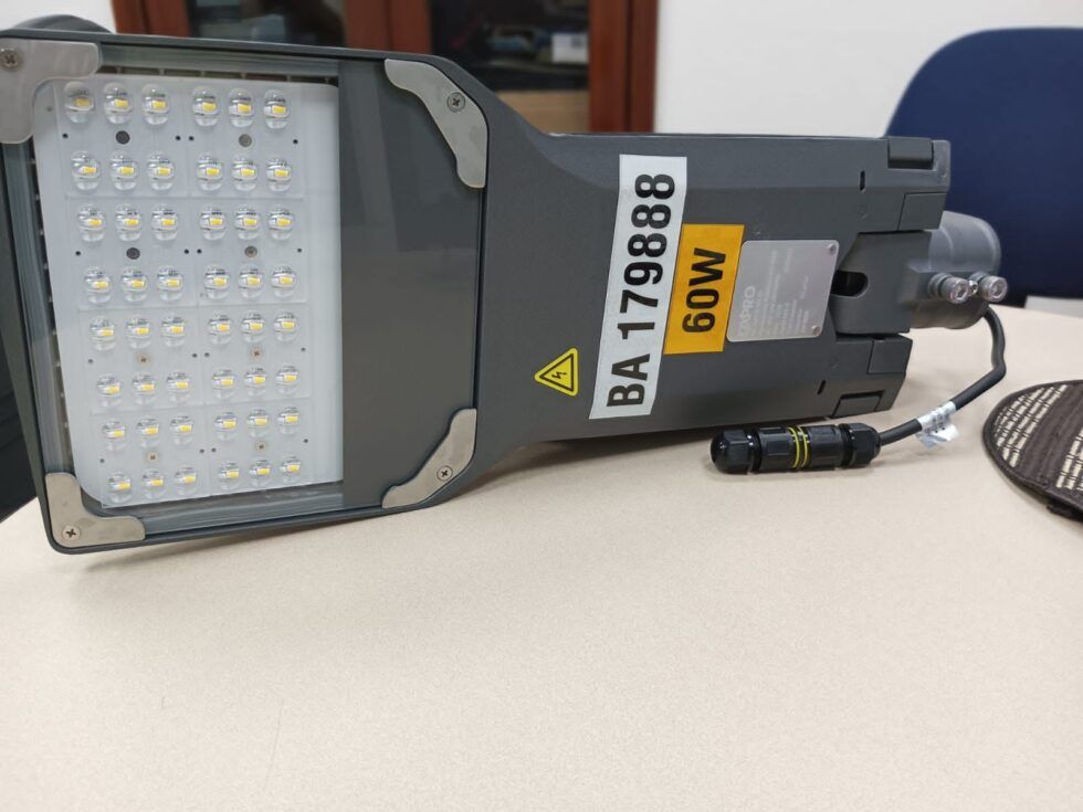 Estas son las nuevas luminarias adquiridas para modernización del alumbrado público