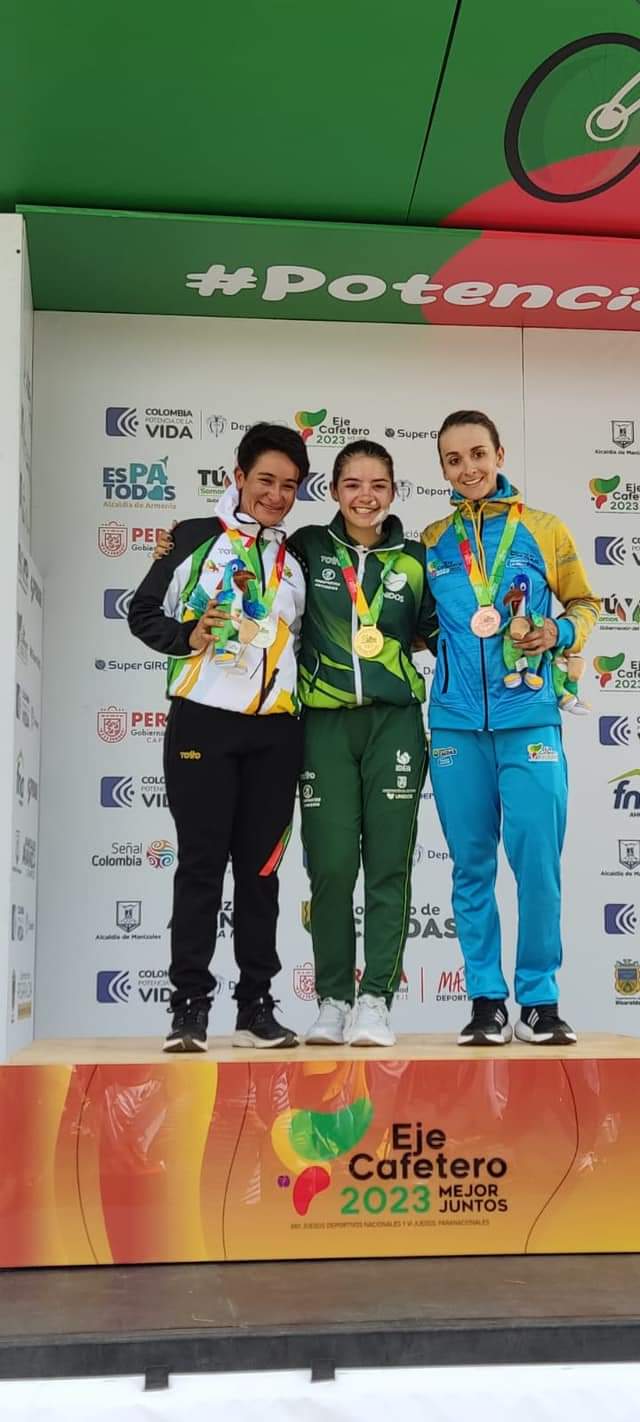 Ana Cristina Sanabria conquistando los Juegos Nacionales