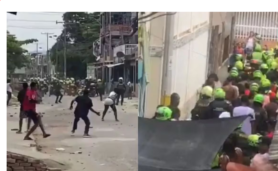 Un ladrón fue capturado y comunidad salió protestar en contra de la Policía