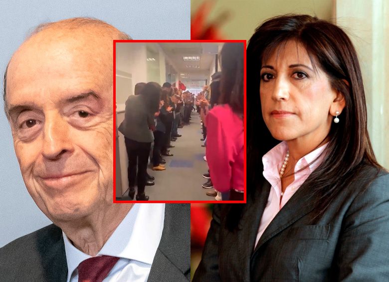 Calle de honor y aplausos a Martha Lucía Zamora, a quien Petro le pidió la renuncia