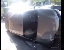 Irresponsabilidad acabó en fuerte choque en la autopista Floridablanca - Piedecuesta