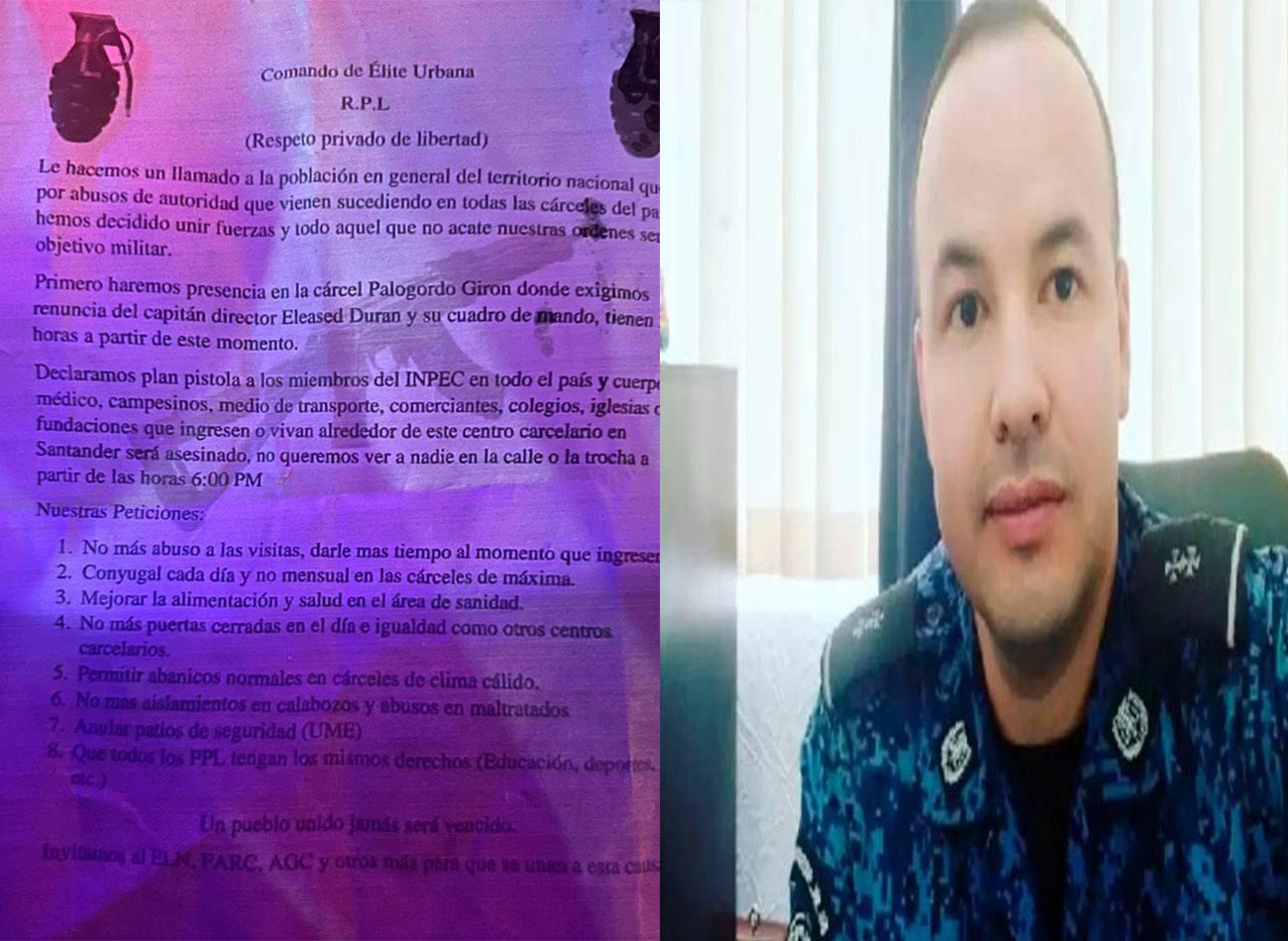 Director de la cárcel de Palo Gordo está bajo amenaza de muerte