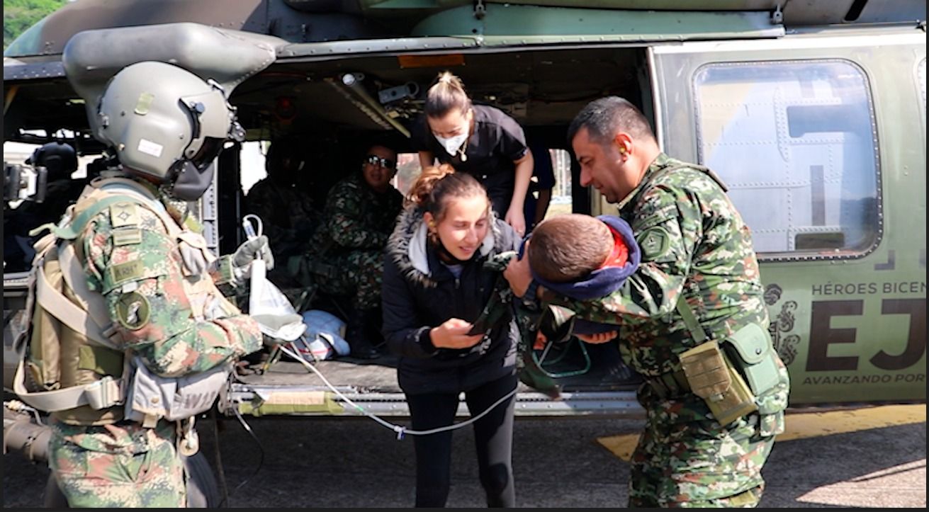 Quinta Brigada realizó evacuación de menor que necesitaba ser trasladado de urgencia