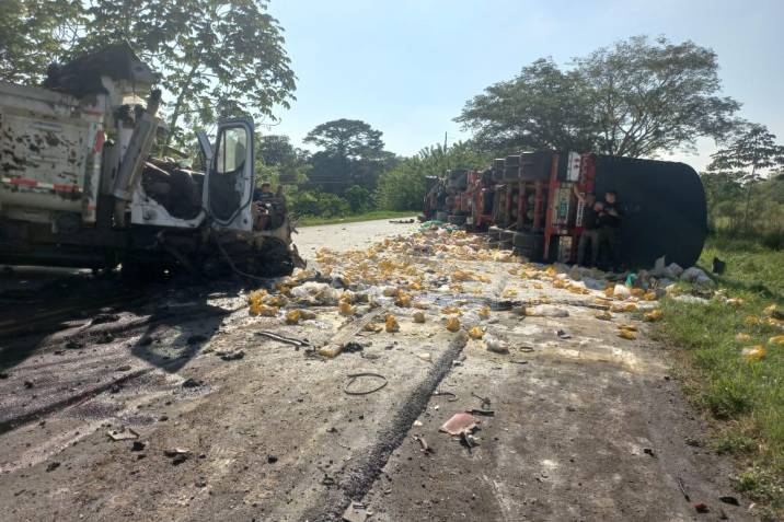 Tragedia colapsó la vía a Cimitarra