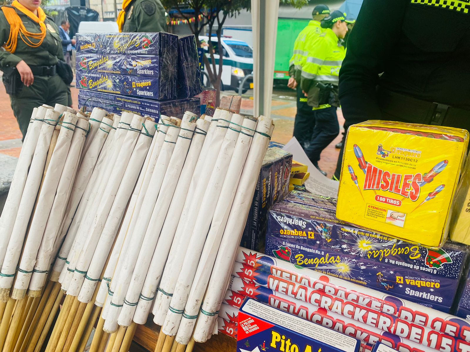 410 kilos de pólvora incautada en Bucaramanga