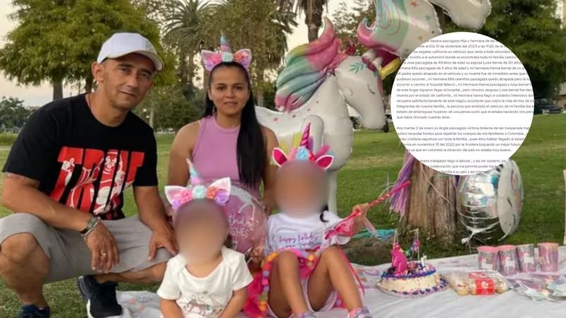 Familia fallecida tras accidente de tránsito: Solicitan ayuda para repatriar los cuerpos