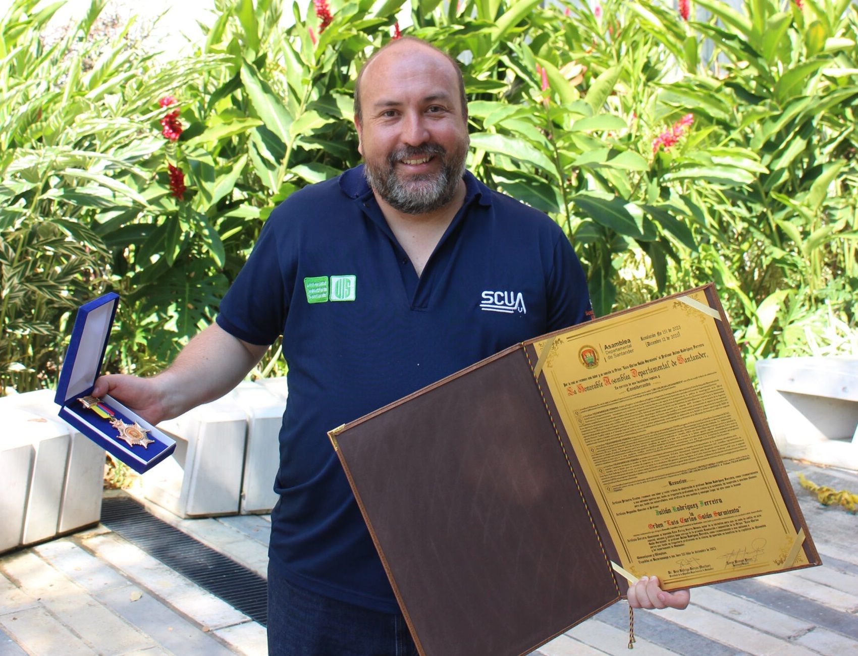 Científico UIS Julián Rodríguez Ferreira recibe la orden ‘Luis Carlos Galán Sarmiento’