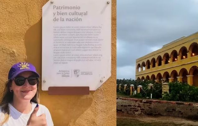 Cultura y confusión: Retiran placa mal elaborada en Castillo de Salgar