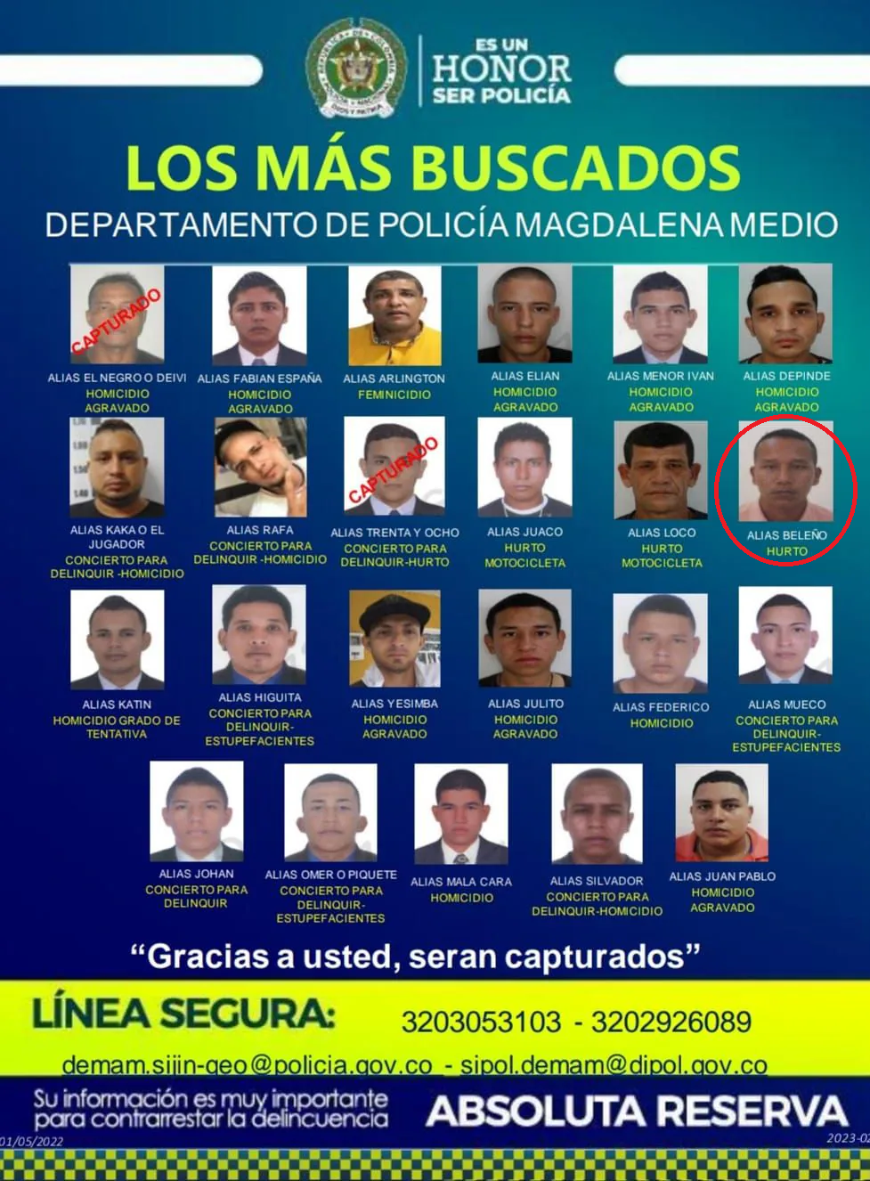 Tremendo criminal se le escapó a la autoridad en Barrancabermeja