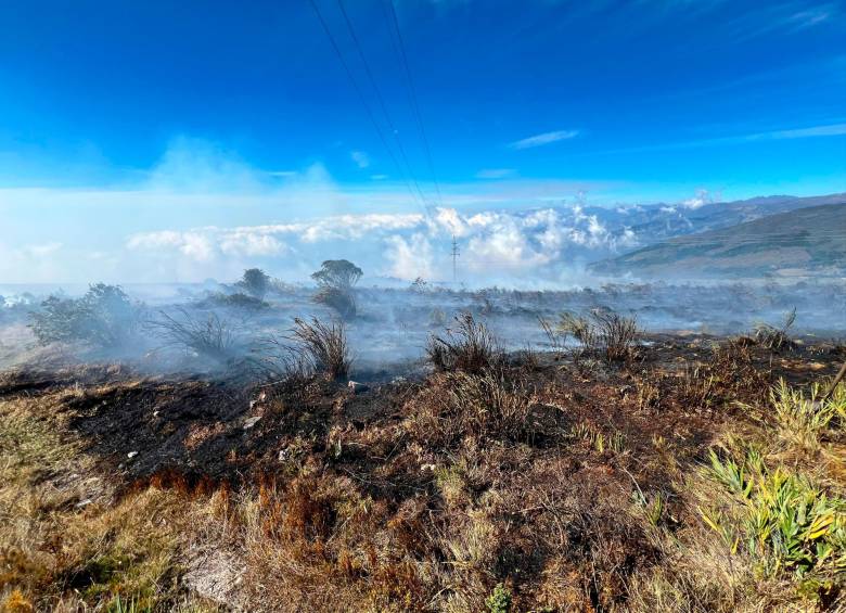 Anuncio del Gobernador: Se logró controlar el 98% del incendio en el Páramo