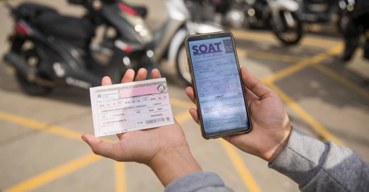 No es necesario llevarlo impreso pero sí digital: evite ser multado por no llevar el SOAT
