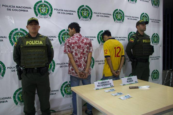 Criminales fueron sorprendidos robando a dos universitarios en Bucaramanga