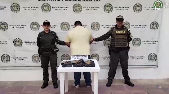 Lo atraparon viajando bien cargado en San Gil
