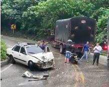 Accidente entorpeció la vía a Rionegro
