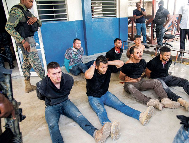 Trasladan de prisión a mercenarios colombianos capturados por asesinato del presidente haitiano