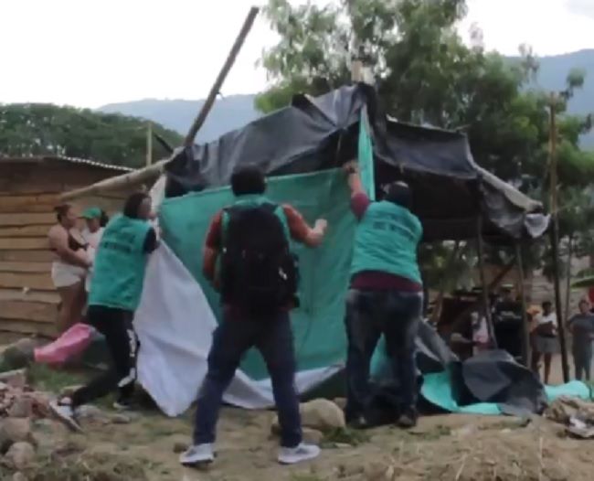 Desalojan familias que invadían predio en el Café Madrid de Bucaramanga