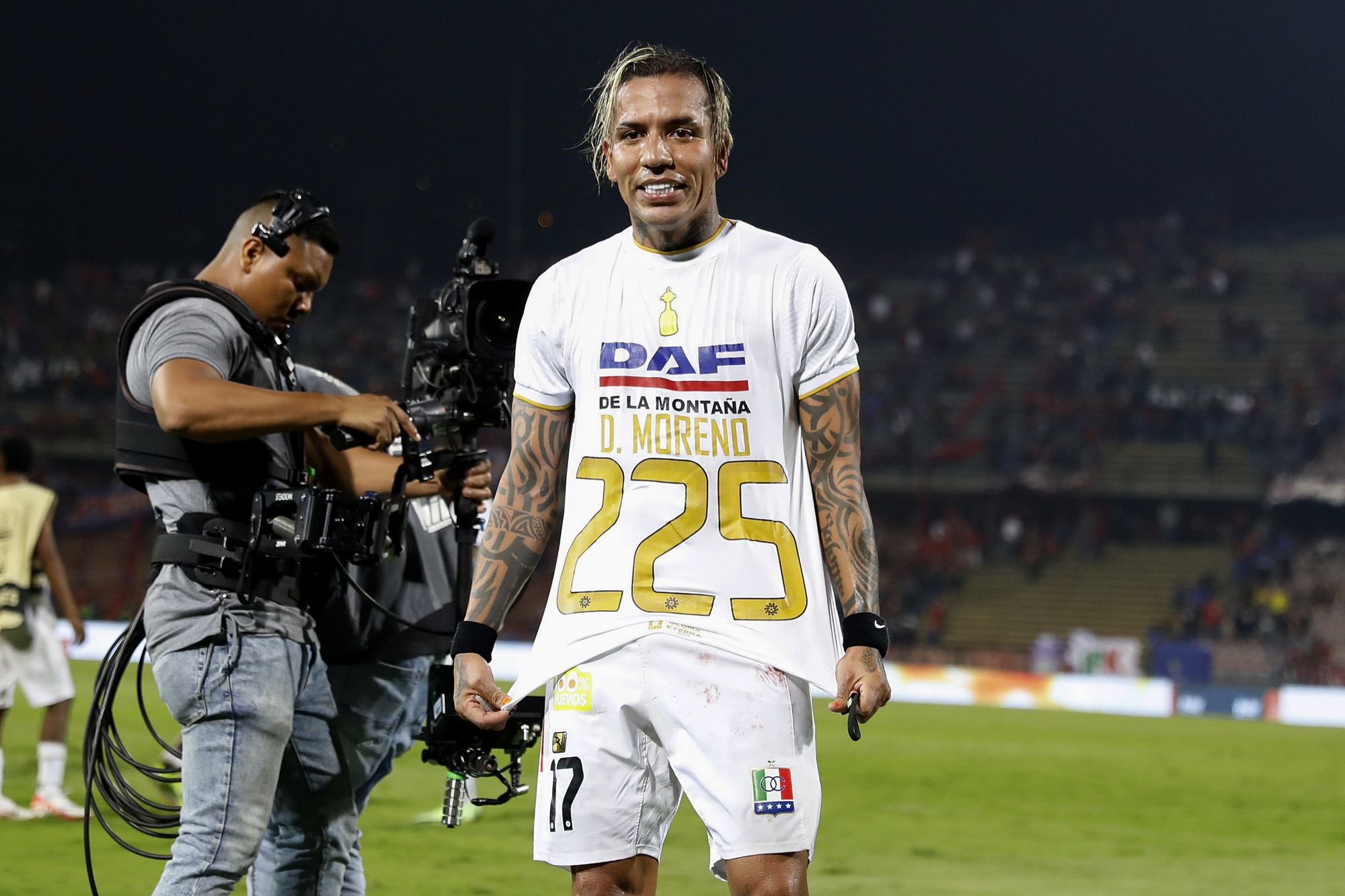 Dayro Moreno superó Galván Rey y se convierte en el mayor goleador del futbol colombiano