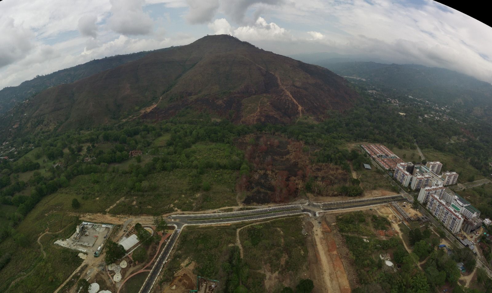 Avanza recuperación vegetal tras voraz incendio que consumió 203 hectáreas en Floridablanca