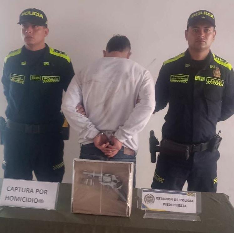 Operativo exitoso: Policía arresta a sospechoso de homicidio en Piedecuesta
