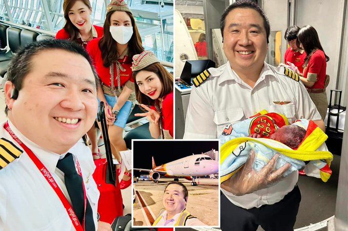 Milagro en el aire: piloto ayuda en el parto de una mujer durante un vuelo