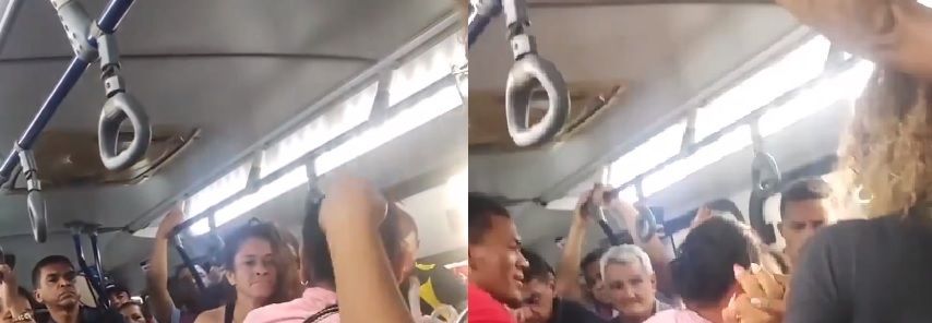 VIDEO. Mujeres se enfrentan a golpes en un bus urbano por infidelidad