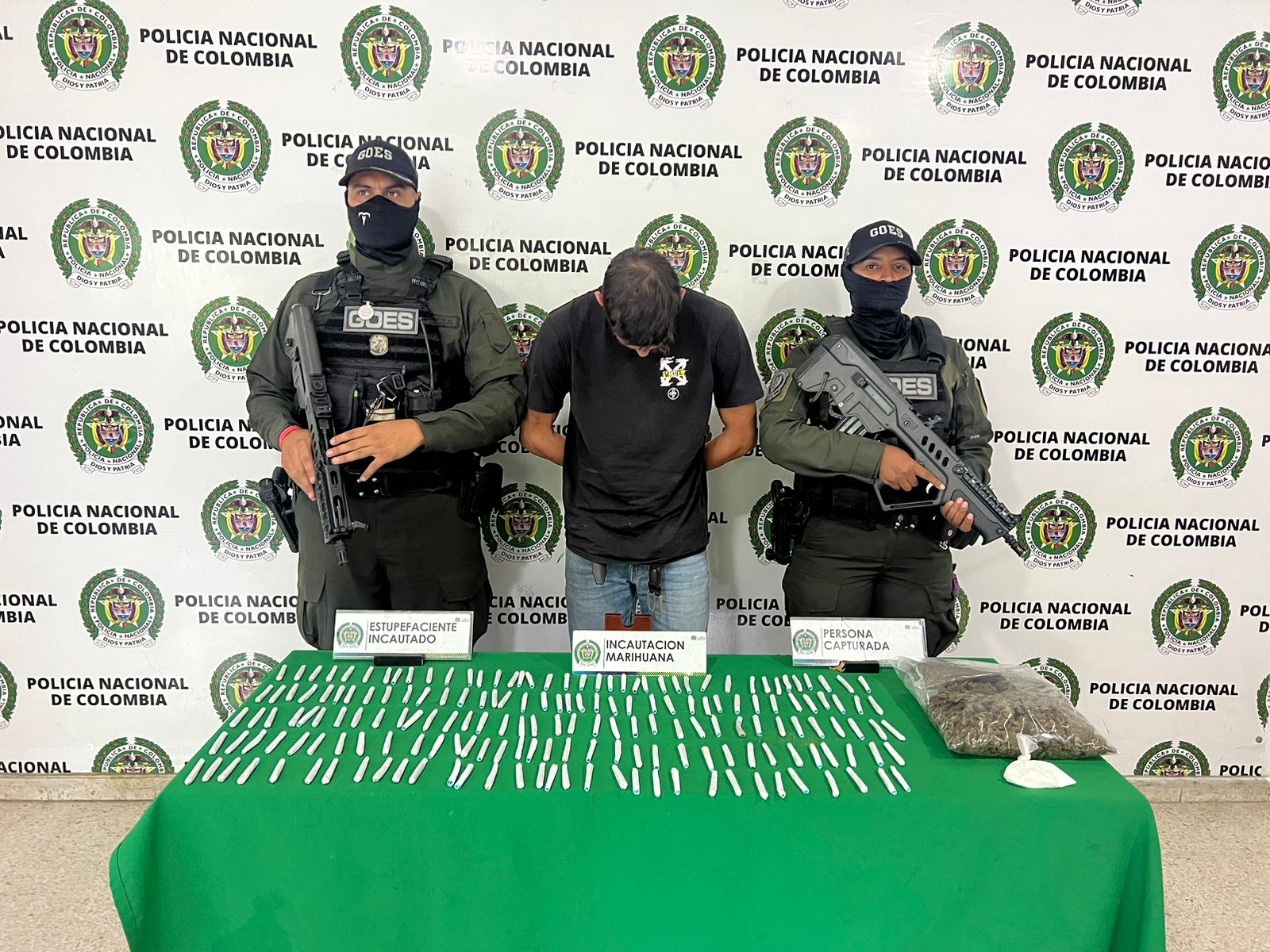 Andrés cayó con tremenda carga de 'vicio' en Floridablanca