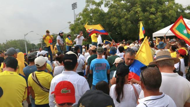 Barranquilla protesta contra el gobierno de Petro
