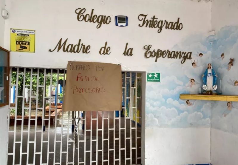 Colegio en Sabana de Torres suspende actividades por falta de profesores