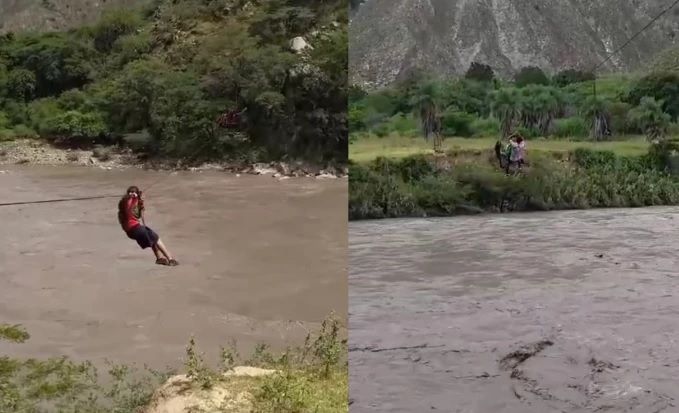 VIDEO. Niños atraviesan río Chicamocha para llegar a la escuela