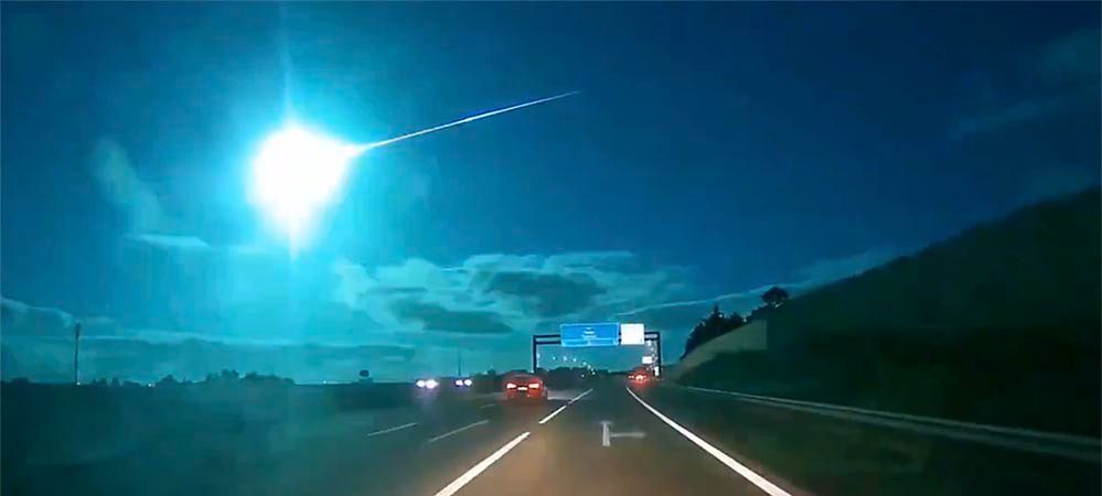Bólido azul ilumina el cielo de España y Portugal