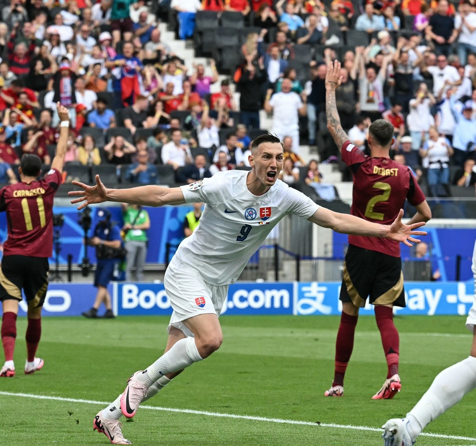 Eslovaquia sorprende a Bélgica en la EuroCopa