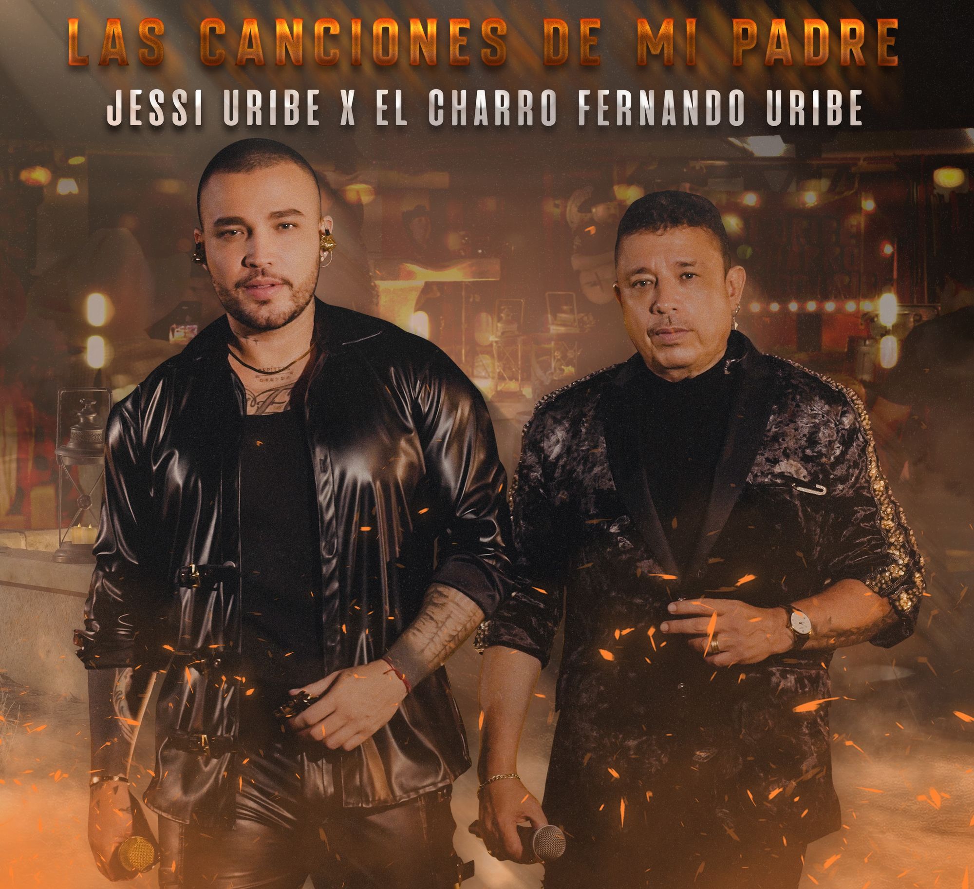 Jessi Uribe junto a su padre ‘El Charro’ Fernando Uribe