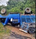 Aparente falla mecánica terminó con volcamiento en Barbosa