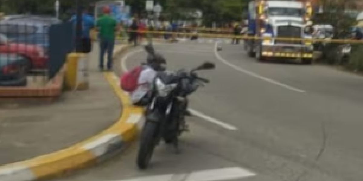 Volqueta aplastó al vida de un menor en San Gil