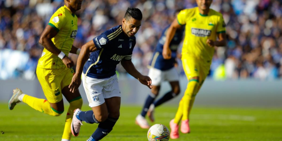 Falcao brilla y Banguero decide: Millonarios derrota 1-0 a Bucaramanga