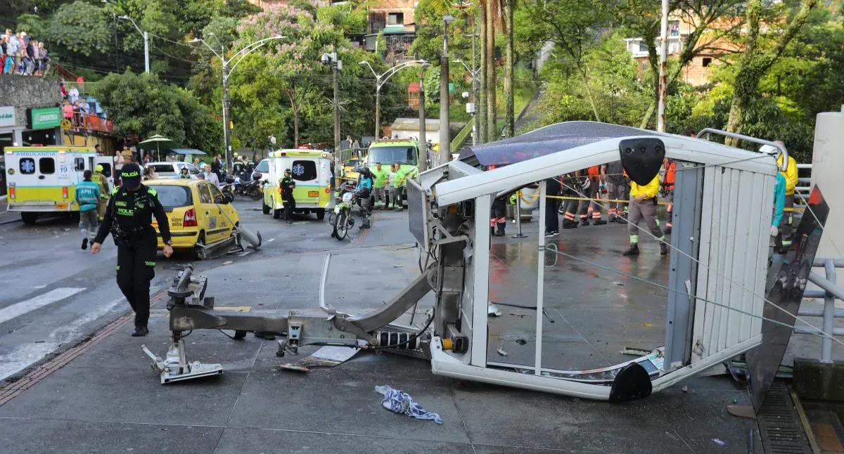 Primeros avances en la investigación del accidente del Metrocable en Medellín
