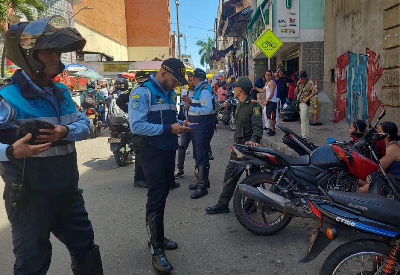 Alcaldía de Bucaramanga refuerza controles viales en el centro de la ciudad