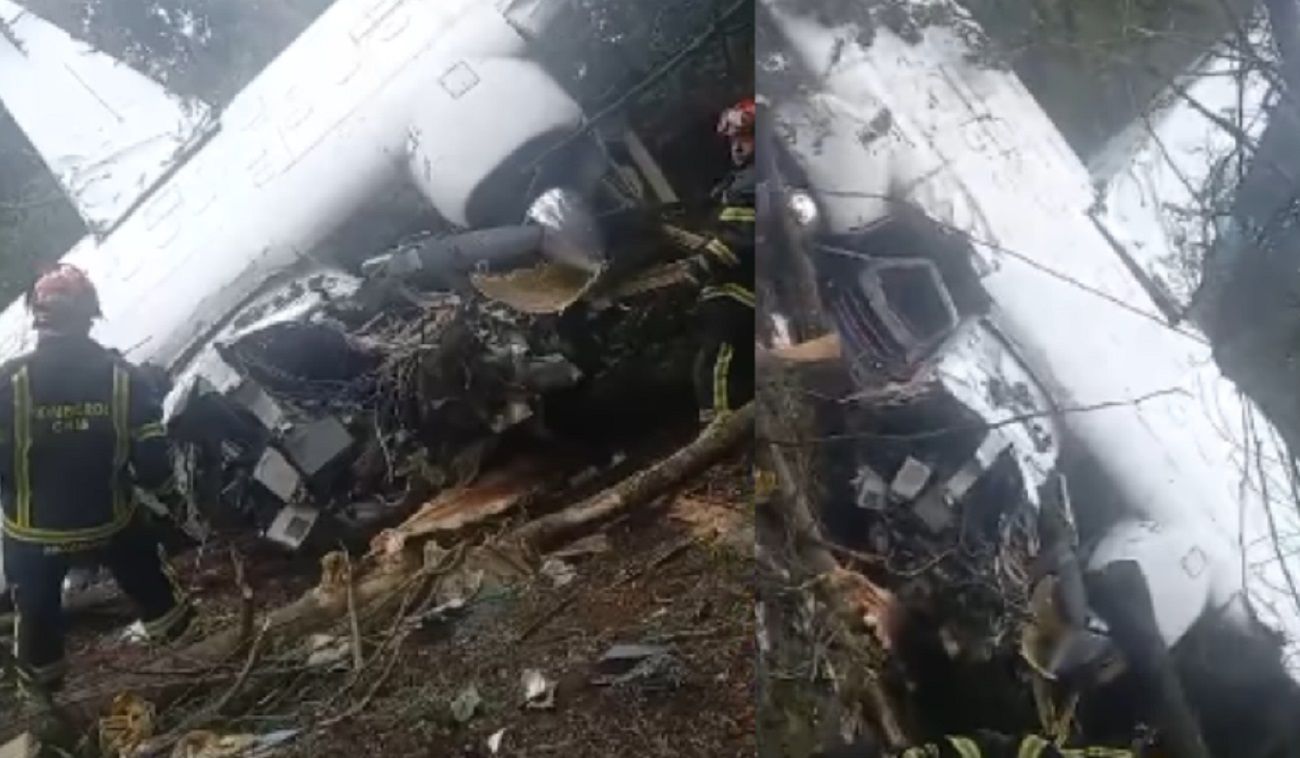 Avioneta se estrella cerca de Bogotá y deja cuatro tripulantes heridos