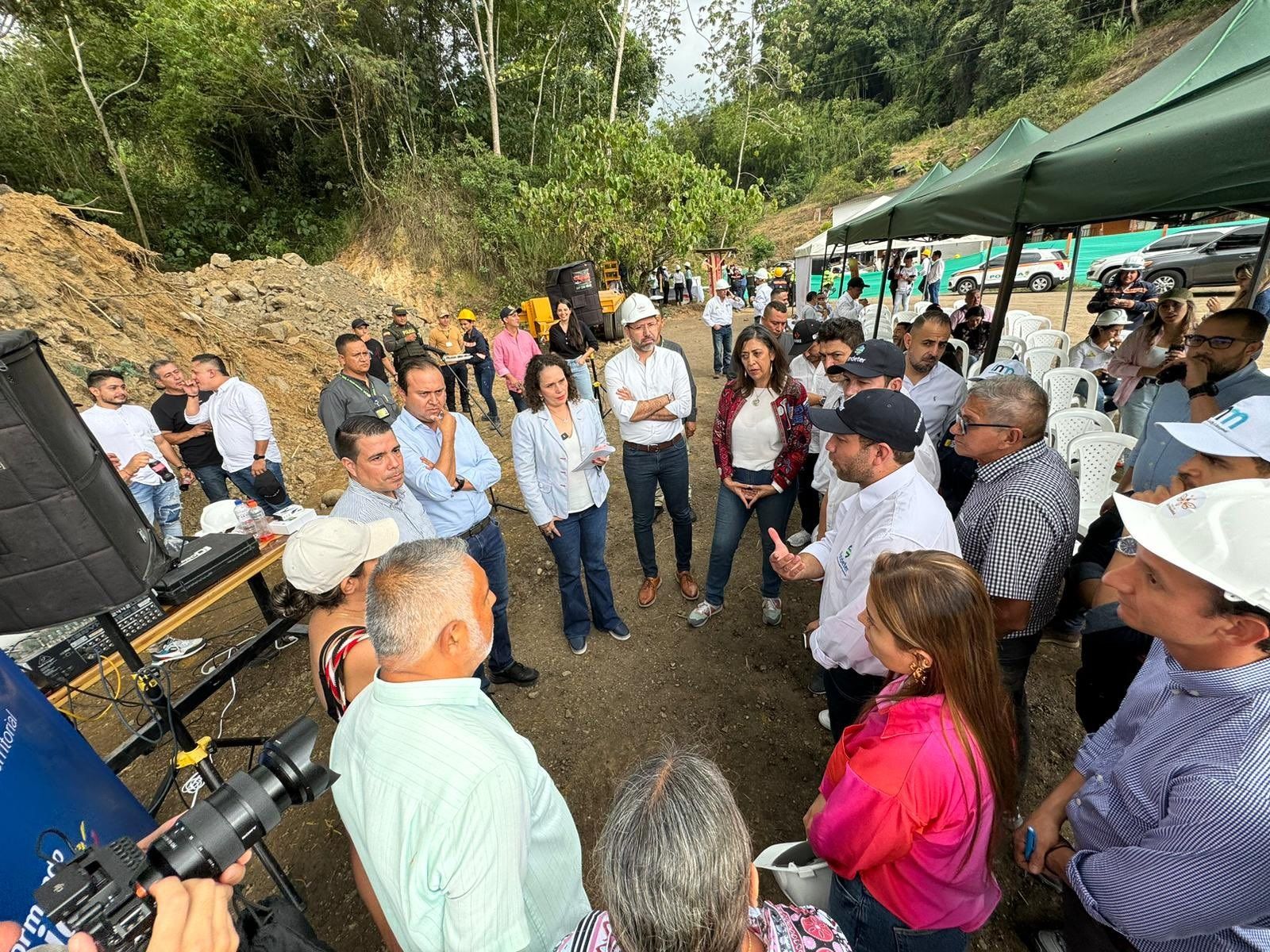 Inspección a los trabajos de Vías de La Cigarra en Bucaramanga