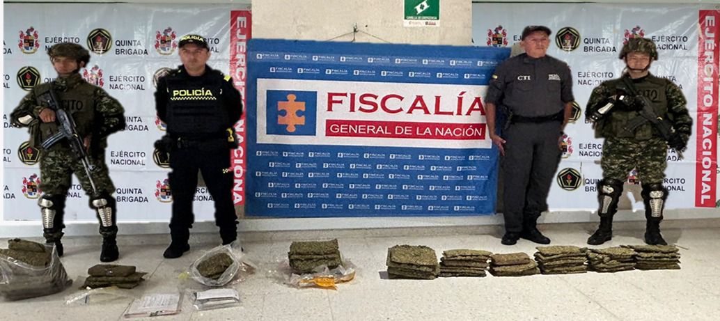 Incautan más de 27 kilos de estupefacientes durante operativo en Bucaramanga