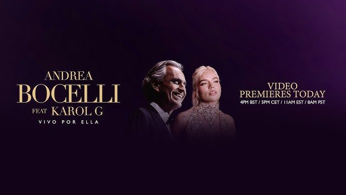 Karol G y Andrea Bocelli lanzan nueva versión de ‘Vivo por ella’