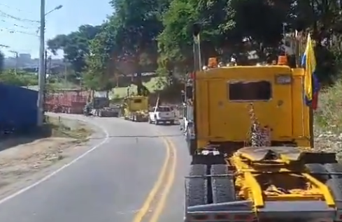 Camioneros de Bucaramanga se sumaron al paro nacional
