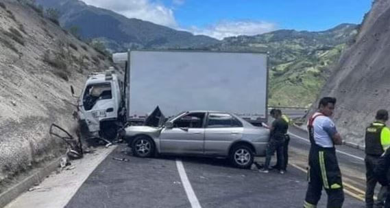 En fatalidad terminó un adelantamiento vía Pamplona
