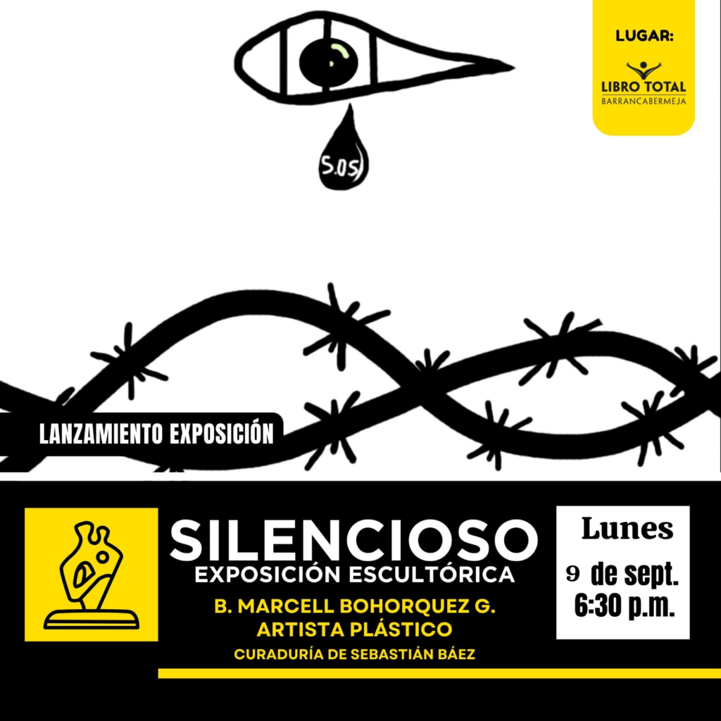 Inauguración de la exposición de arte ‘Silencioso’ en Barrancabermeja será este lunes 9 de septiembre
