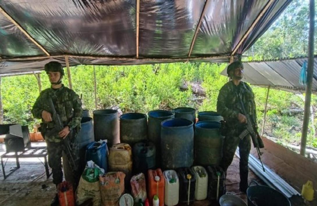 Ejército destruye laboratorios del Clan del Golfo en Córdoba