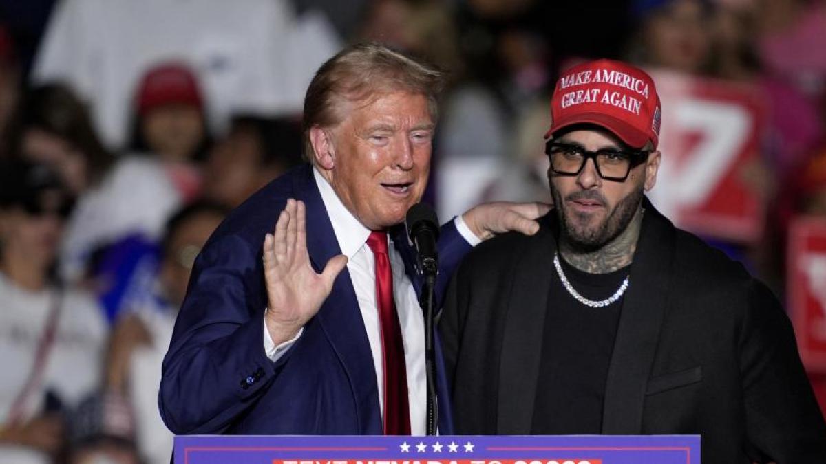 Nicky Jam apoya a Trump tras incómodo error en mitin de Las Vegas