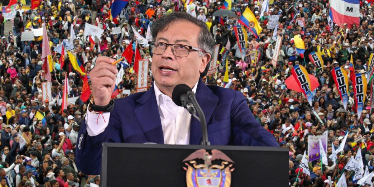 Presidente de Colombia convocó manifestación con fines políticos